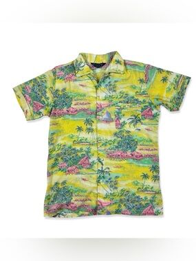 EGO By Bond Street Vintage Camp Collar Hawaiian Shirt